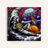 Space Moon Cheese Notitieboek (Voorkant)