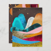 Space Mountains Briefkaart (Voorkant / Achterkant)