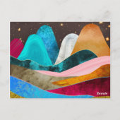 Space Mountains Briefkaart (Achterkant)