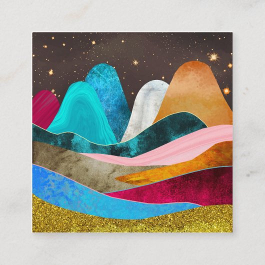 Space Mountains Informatiekaartje (Achterkant)