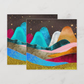 Space Mountains Kaart (Voorkant / Achterkant)