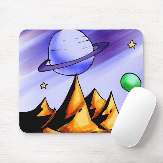 Space Mousepad Muismat (Met muis)