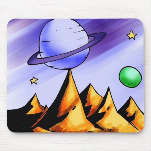 Space Mousepad Muismat (Voorkant)