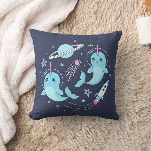 Space Narwhals Kussen (Deken)