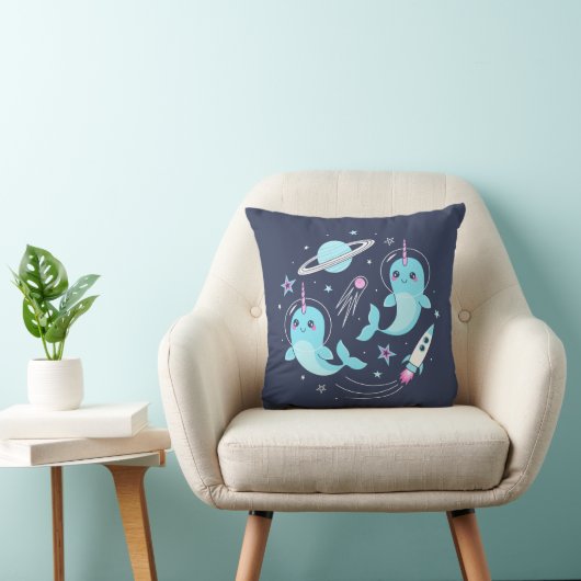 Space Narwhals Kussen (Stoel)