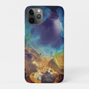Space Nebula blue Alcohol Inkt art. Case-Mate iPhone Case