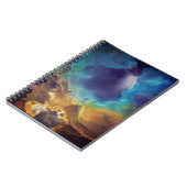 Space Nebula blue Alcohol Inkt art. Notitieboek (Linkerzijde)