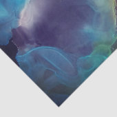 Space Nebula blue Alcohol Inkt art. Tissuepapier (Detail)