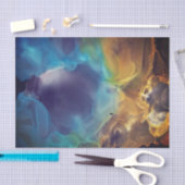 Space Nebula blue Alcohol Inkt art. Tissuepapier (Craft)