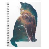 Space Nebula Cat Notitieboek (Voorkant)