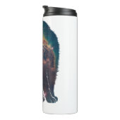 Space Nebula Cat Thermosbeker (Geroteerd rechts)