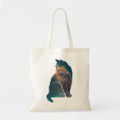 Space Nebula Cat Tote Bag (Voorkant)