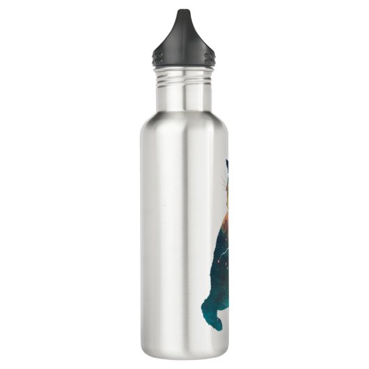Space Nebula Cat Waterfles (Links)
