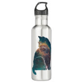 Space Nebula Cat Waterfles (Voorkant)
