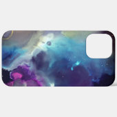 Space Nebula Geel blauw roze Alcohol Inkt art. Case-Mate iPhone Case (Achterkant / Rechts)
