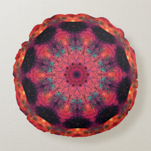 Space Nebula Mandala Rond Kussen