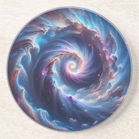 Space Nebula Nautilus  Zandsteen Onderzetter (Voorkant)