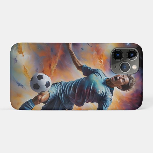 Space Nebula Soccer Shot Case-Mate iPhone Case (Achterkant (horizontaal))