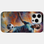 Space Nebula Soccer Shot Case-Mate iPhone Case (Achterkant (horizontaal))
