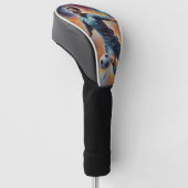 Space Nebula Soccer Shot Golfheadcover (Schuin)
