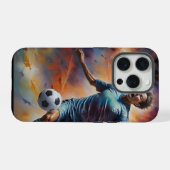 Space Nebula Soccer Shot iPhone Hoesje (Achterkant horizontaal)