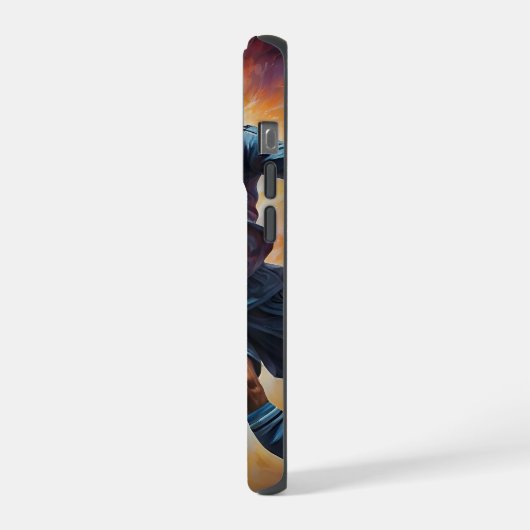 Space Nebula Soccer Shot iPhone Hoesje (Linkerkant)