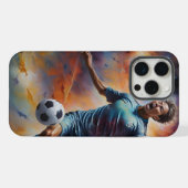 Space Nebula Soccer Shot iPhone Hoesje (Achterkant horizontaal)