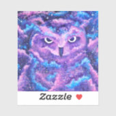 Space Nebula Uil Sticker (Vel)