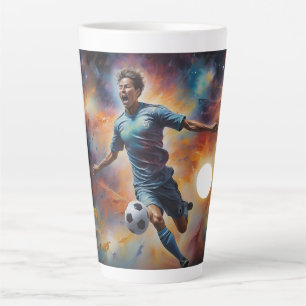 Space Nebula Voetbal Schot Latte Mok