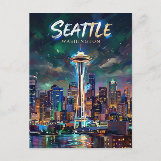 Space Needle USA Briefkaart (Voorkant)