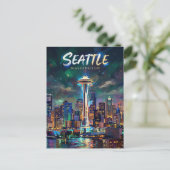 Space Needle VS Briefkaart (Staand voorkant)