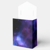 Space nevel paarse sterrenstelsel bruiloft bedankdoosjes (Geopend)