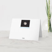 Space Night Sky Moon Kaart (Achterkant)