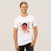 Space Octopus Chef - Cosmic Kitchen T-shirt (Voorkant volledig)