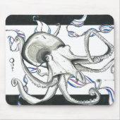 Space Octopus Mousepad Muismat (Voorkant)