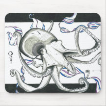 Space Octopus Mousepad