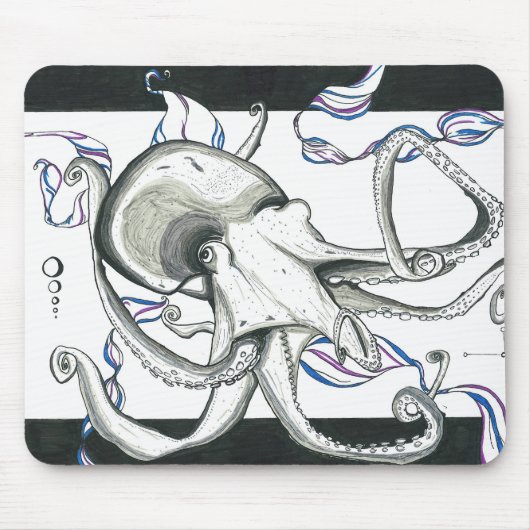 Space Octopus Mousepad Muismat (Voorkant)