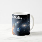 Space Oddity Kosmische Lanceerposter Koffiemok (Voorkant rechts)
