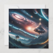 SPACE ODYSSEY: EEN HEMELSE BRUILOFT KAART (Achterkant)