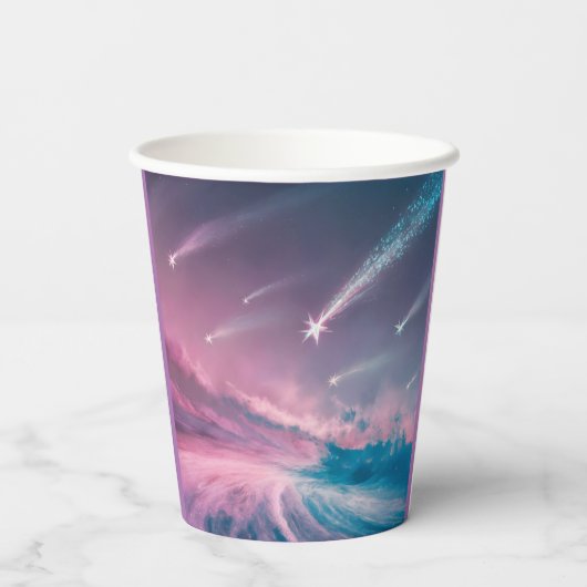 SPACE ODYSSEY: Hemelse reis Papieren Bekers (Achterkant)