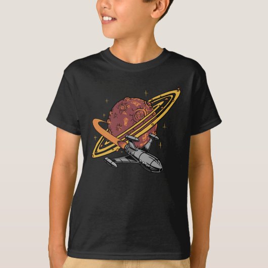 Space Odyssey: Het Geheim van Saturnus T-shirt (Voorkant)