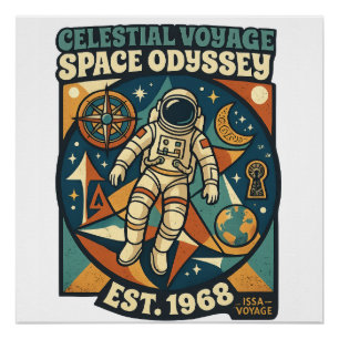 Space Odyssey – Kosmisch Avontuur voor Ruimteliefh Perfect Poster