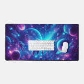 Space Odyssey Neon Blacklight Design, Workstation Bureaumat (Keyboard & Muis)