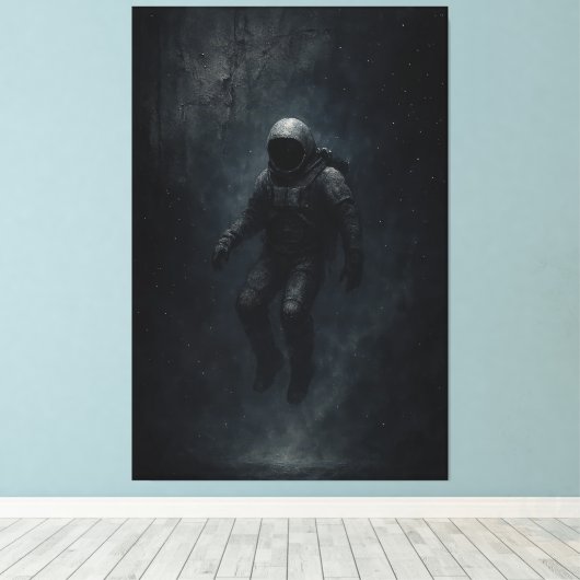 space of death canvas afdruk (Insitu (Houten vloer))