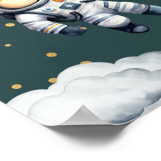 Space One Birthday Welcome Poster (Hoek)