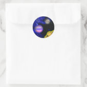 Space Painting-Sticker Ronde Sticker (Tas)