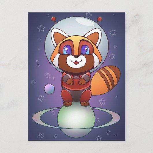Space Panda Chippy! Briefkaart (Voorkant)