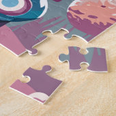 Space Panda Driving Car Legpuzzel (Zijkant)