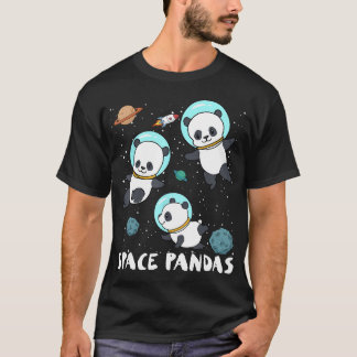 Space Panda's Funny Astronaut Planet Travel T-shir T-shirt