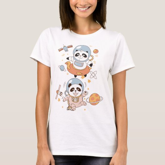 Space Pandas T-Shirt (Voorkant)